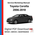 Toyota Corolla 2006-2010 Service Workshop Manual