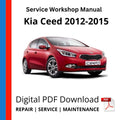 Kia Ceed 2012-2015 Service Workshop Manual