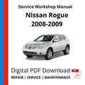 Nissan Rogue 2008-2009 Service Workshop Manual