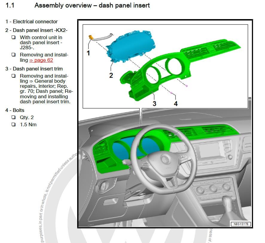 Volkswagen Tiguan 2016-2023 Service Workshop Manual