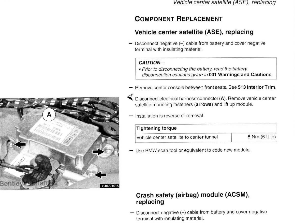 BMW 5 Series E60 E61 2003-2010 Service Workshop Manual