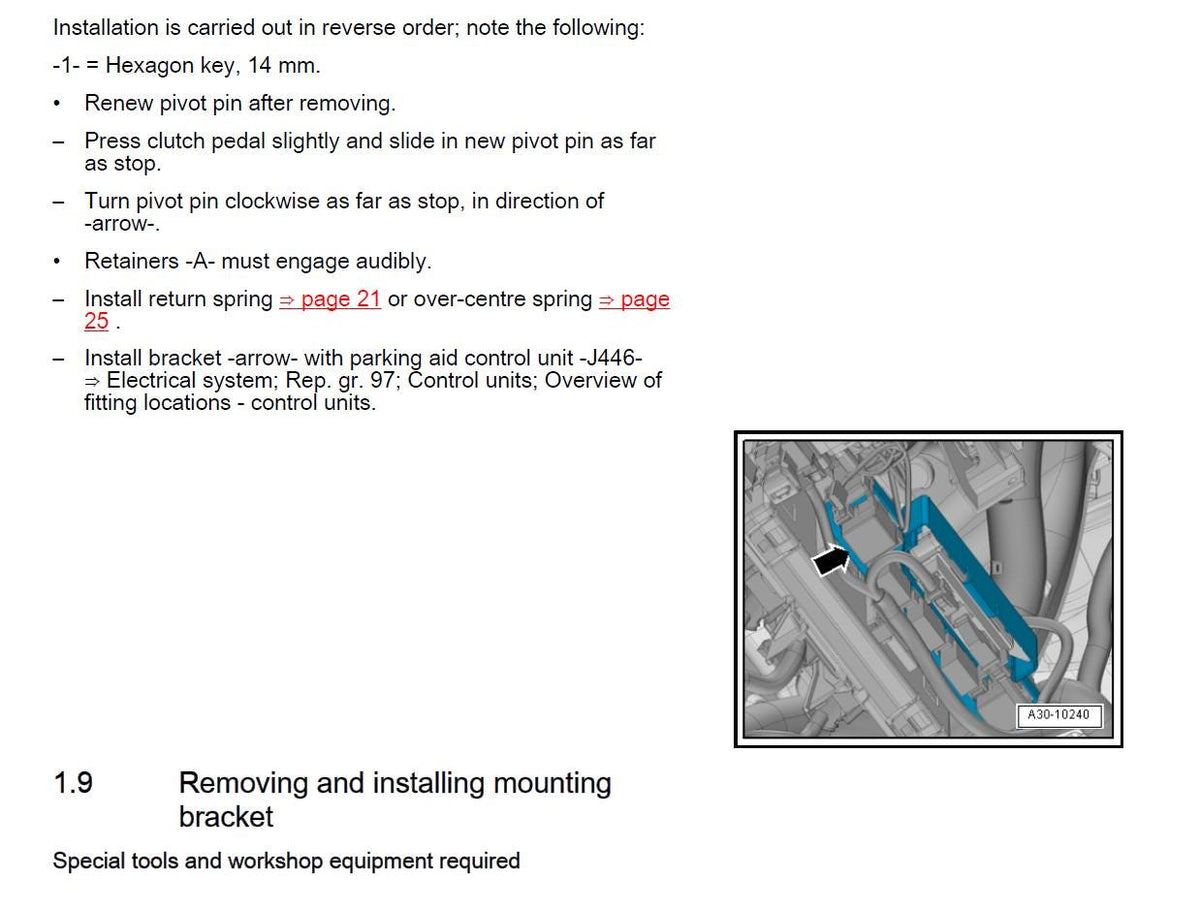 Audi A3 2013-2019 Service Workshop Manual