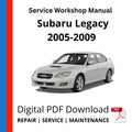Subaru Legacy 2005-2009 Service Workshop Manual