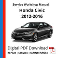 Honda Civic 2012-2016 Service Workshop Manual