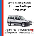 Citroen Berlingo 1996-2005 Service Workshop Manual