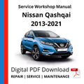 Nissan Qashqai J11 2013-2021 Service Workshop Manual