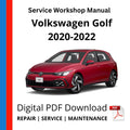 Volkswagen Golf 2020-2022 Service Workshop Manual