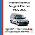 Peugeot Partner 1996-2005 Service Workshop Manual
